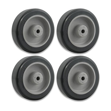 Kit Rodas 4 Pol. R 412 BP para Rodízio 65kg (4 unidades)