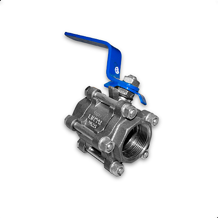 Valvula Registro Esfera Tripartida Aço MGA 1.1/2" BSP