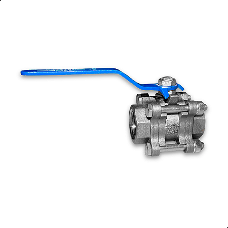 Valvula Registro Esfera Tripartida Aço MGA 3/4" BSP