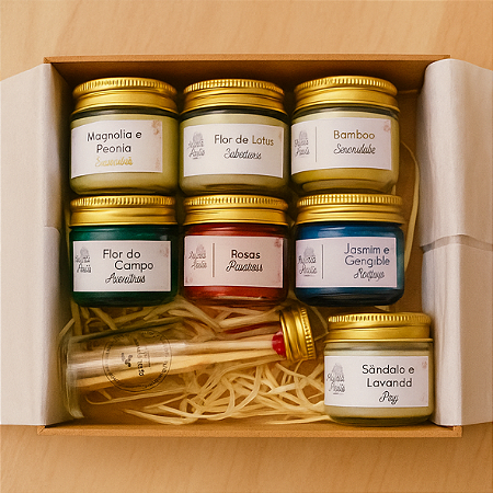 Kit Mini Velas - Linha Flores