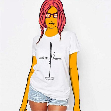 Camiseta Feminina, Andá Cum Fé
