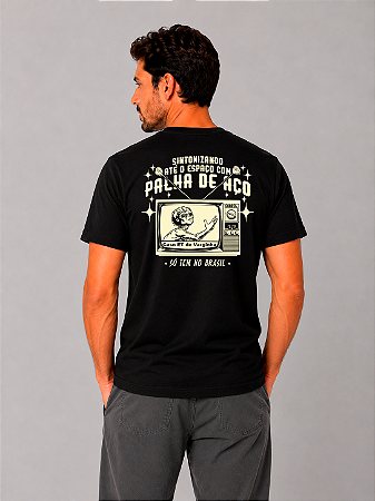 Camiseta Palha de aço na Antena, Costas