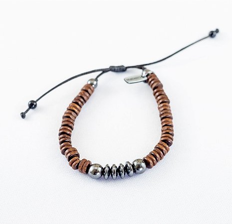 PULSEIRA MADEIRA MARROM/ HEMATITA