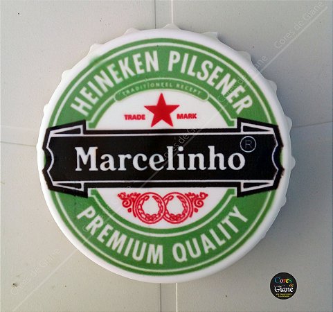Abridor ímã de geladeira Heineken