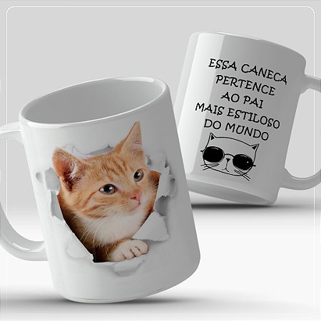 Caneca Pai de Pet - Gato
