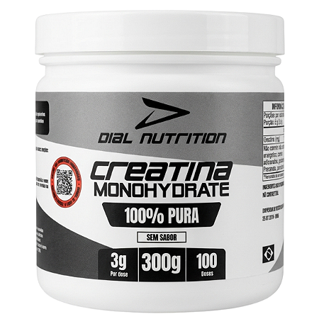 Creatina Monohidratada 100% Pura Dial Nutrition 300g