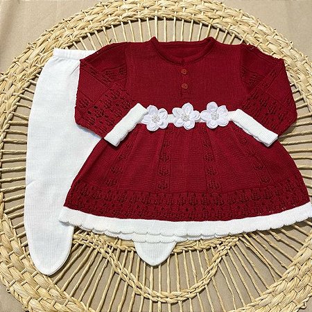 //VESTIDO FLORES TRICOT//
