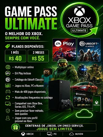GAME PASS ULTIMATE 2 MESES PARA XBOX