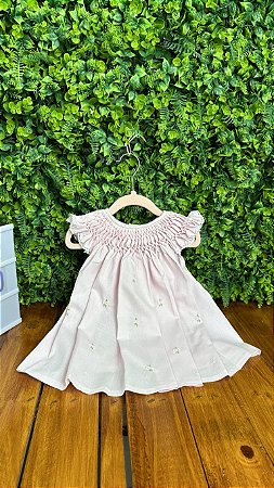 Vestido Casinha de Abelha Rosa