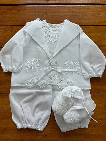 Pagão Renascença e Bordado Manual + Sapatinho Renascença