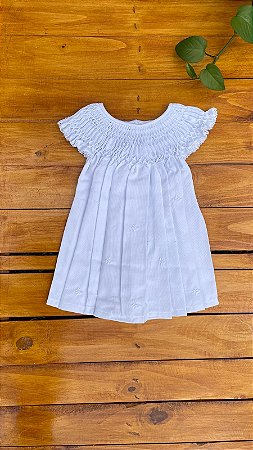 Vestido Casinha de Abelha Branco