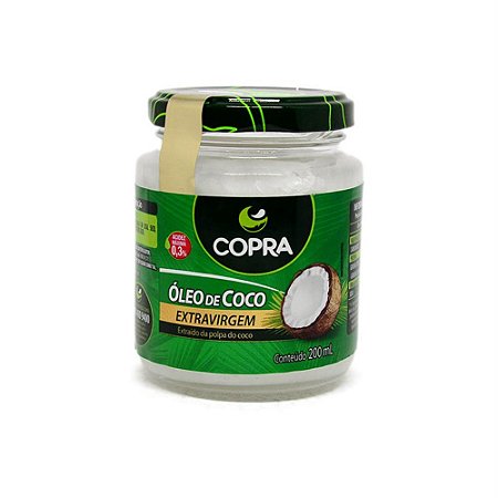 Óleo de coco 200ml extra virgem COPRA