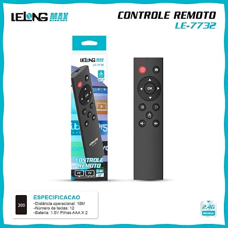 CONTROLE UNIVERSAL TV Android / TV BOX / LE-7732