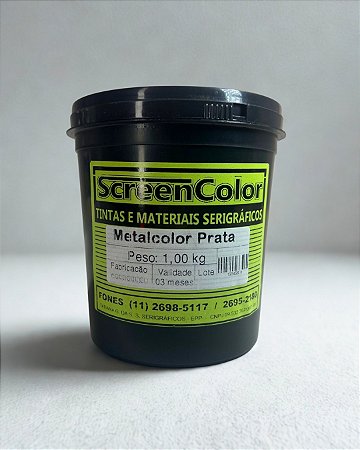 TINTA PIGMENTADA METALCOLOR PRATA GENESIS 900 ML