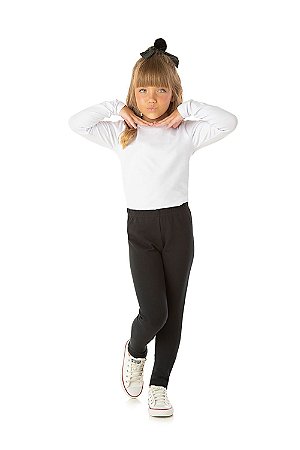 Calça infantil menina legging MOLECOTTON (TAM. M, G, 8 e 10) - REF.  6348/9/50/1 - Mamãe Girafa