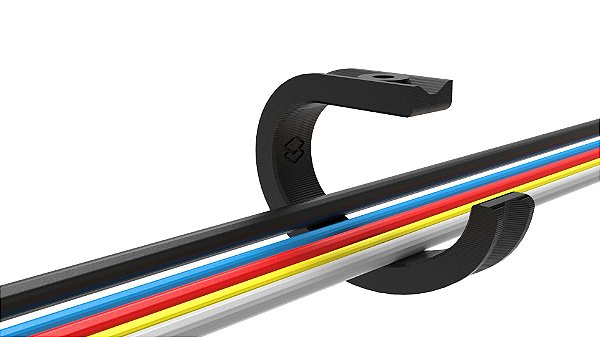 Organizador de Cabos e Fios Ocultos para colocar embaixo da mesa/Preto