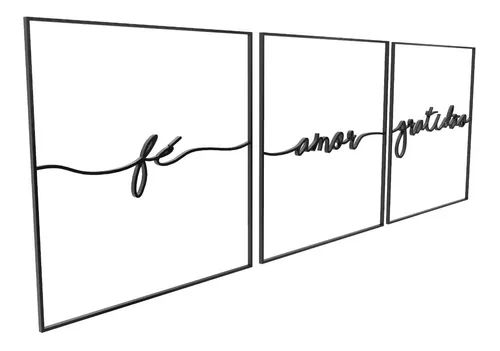 Conjunto Kit Quadros Decorativos Para Quarto E Sala Corredor de Fácil aplicação