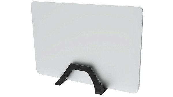 Suporte Compatível Com Notebook Fechado Vertical Para Mesa Preto