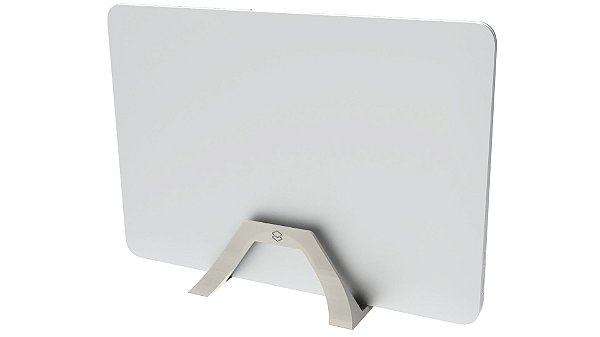 Suporte Compatível Com Notebook Fechado Vertical Para Mesa Branco