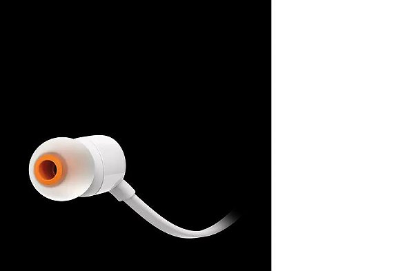 Fone de ouvido JBL T110 WHT Branco
