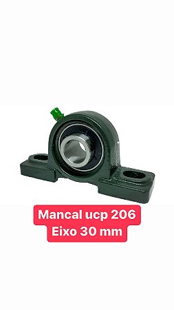 Mancal + Rolamento Ucp 206 - Eixo 30 Mm