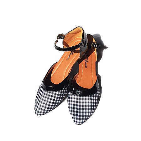 sapatilha salome bico fino