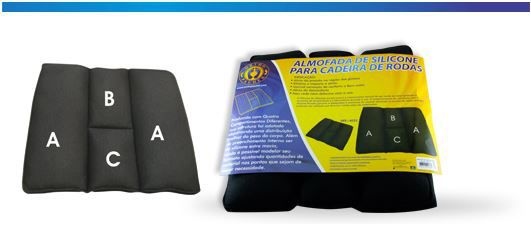 Assento / Almofada em Silicone para Cadeira de Rodas - Ortho Pauher