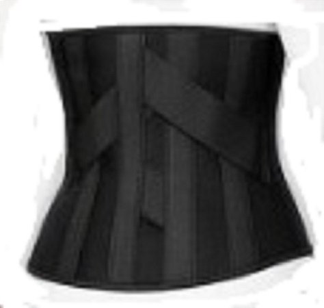 Colete Putti Baixo Elástico Lombo Sacro Preto