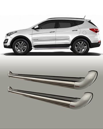 Estribo Personalizado Hyundai Santa Fe 2014 acima