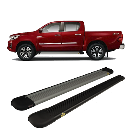 Estribo Plataforma Aluminio Hilux CD 2016 2023
