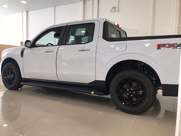 Estribo Plataforma Aluminio Maverick 2022 acima