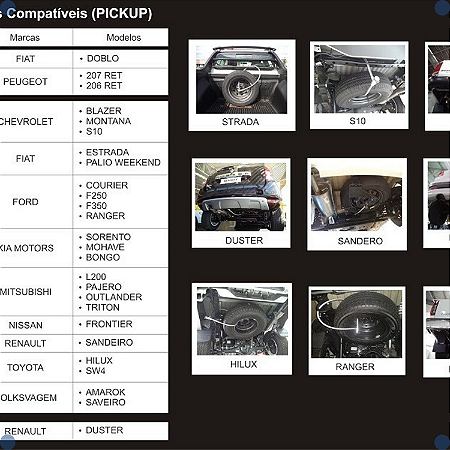 Tranca Estepe Cabo Aço Caminhonete Caminhão Carro Moto 160 cm