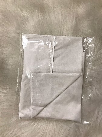 Kit Lençol + Fronha P/ Mini Berço 02 Pçs Cor Branca
