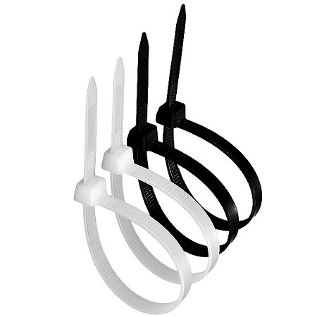 Kit 1000 Abraçadeira de Nylon 6.6 Uso Profissional |3,6x100 mm | Alta Resistência | Proteção UV |