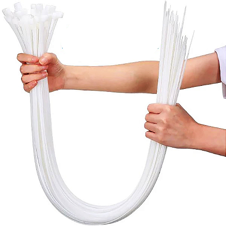Kit 100 Abraçadeira de Nylon 6.6 (Alta Ressitência) 12,0 x 400 mm Uso Profissional