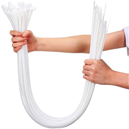 Kit 100 Abraçadeira de Nylon 6.6 Enforca Gato 12,0 x 650 mm