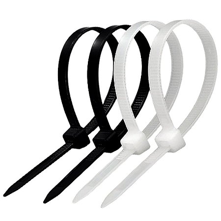 Kit 5000 Abraçadeira de Nylon 6.6 Uso Profissional | 3,6x300 mm | Alta Resistência | Proteção UV |