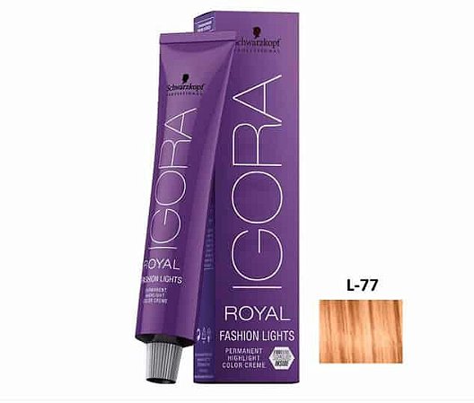 Tinta Igora Royal 60g - Cor 8.77 - Louro Claro Cobre Extra