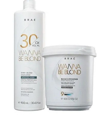 Kit Braé Wanna Be Blond - Ox 30vol - 900ml