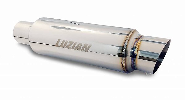Abafador final esportivo em inox Luzian LA01 saíde de 3"