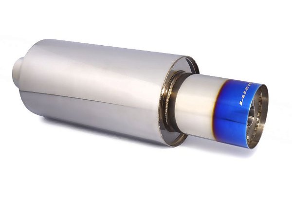 Abafador final esportivo em inox Luzian LA07 Cannon saída de 4,5"