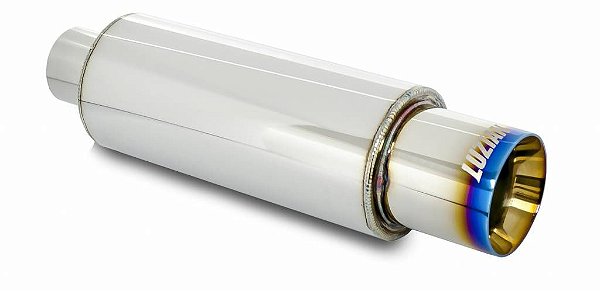 Abafador final esportivo em inox Luzian LA012 saída de 3,5"