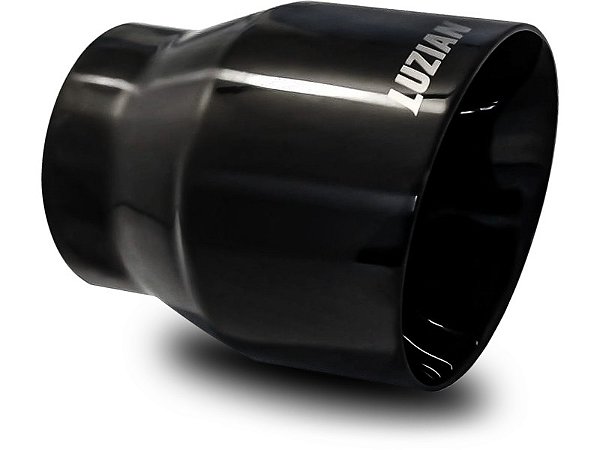 Ponteira de escapamento em inox Luzian P023 Titanium Black saída de 4"