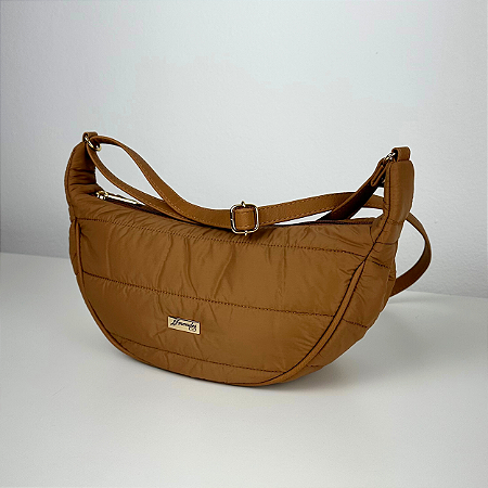 Bolsa mini Puffer - caramelo