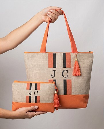 Bolsa e Nécessaire Linho Personalizada Estampa Digital-JOSI