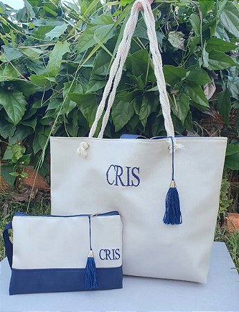 Bolsa e Nécessaire de Praia Personalizada em Sintético