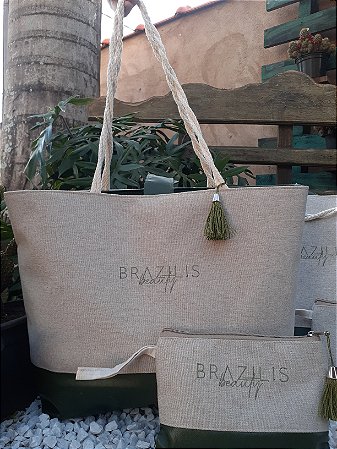 Bolsa Personalizada em linho e sintético