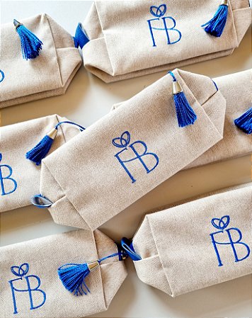 Nécessaire Box em Linho Personalizada