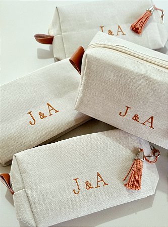 Nécessaire Box em Linho Personalizada