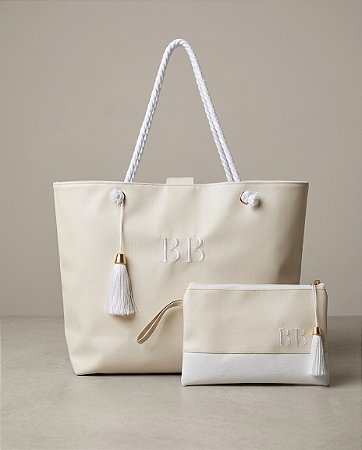 Bolsa e Nécessaire de Praia Personalizada em Sintético/VITORIA